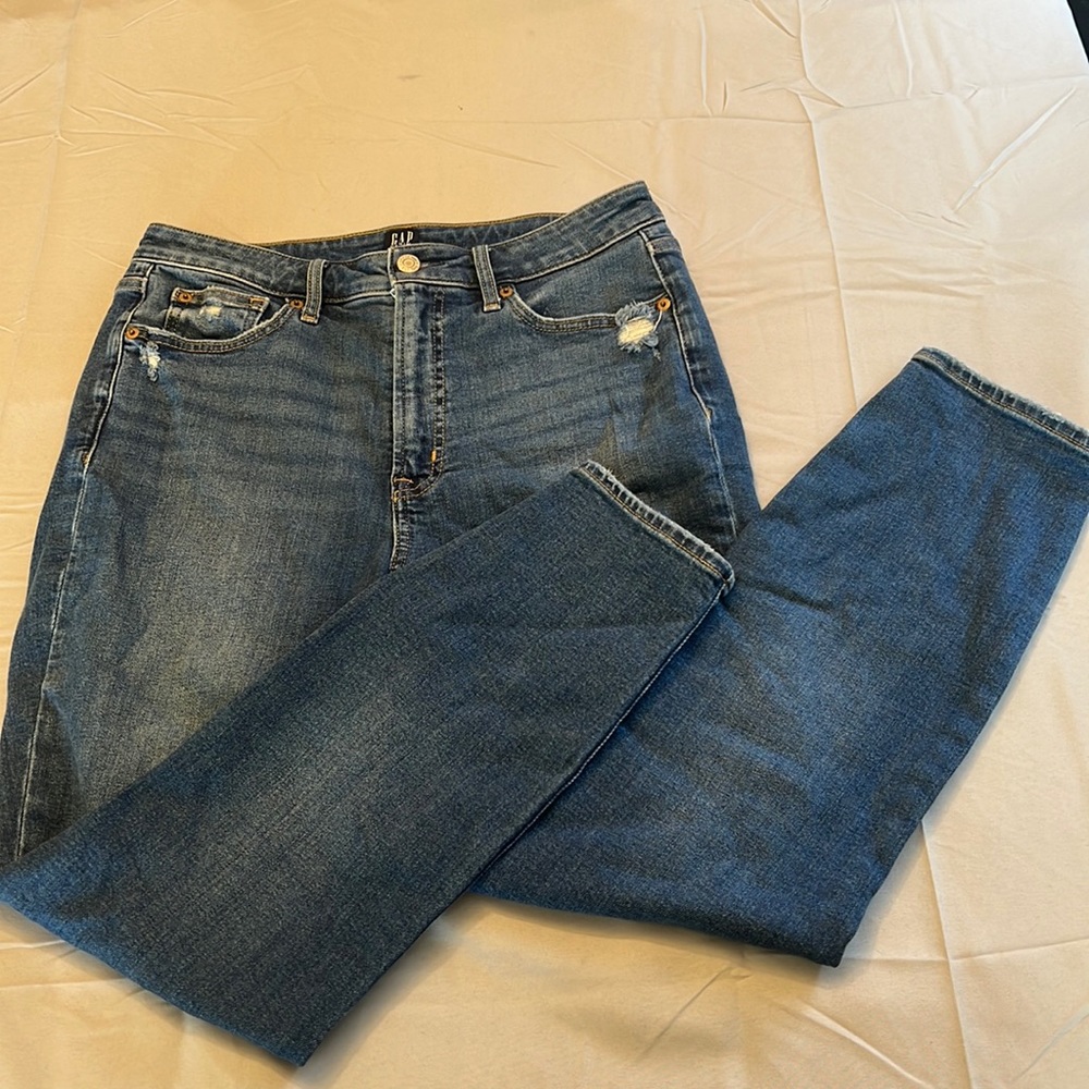 Gap high rise curvy true skinny jeans
